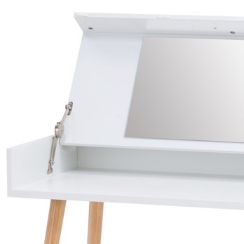 Toaletný stolík KOLDING biela/jaseň 5