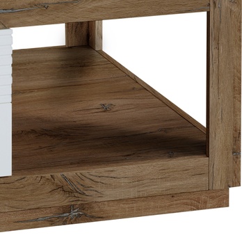 Konferenčný stolík KOLIBRI dub/biela 3