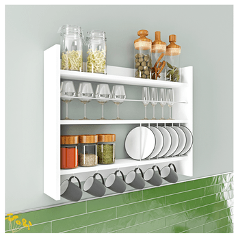 Kuchynská polička  KOLIN biela 2