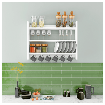 Kuchynská polička  KOLIN biela 1