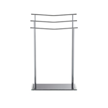 Stojan na uteráky KOMBI II chróm/čierna 1