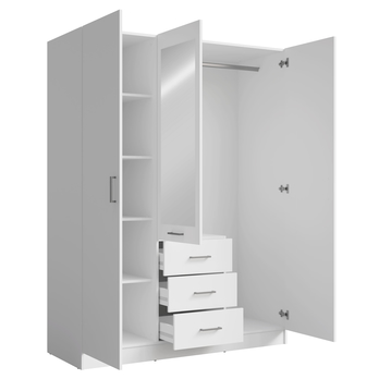 Šatníková skriňa KONSO 19 biela 2