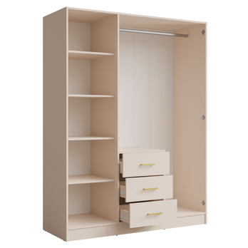 Šatníková skriňa KONSO 19 piesková 3