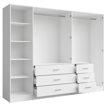 Šatníková skriňa KONSO 21 biela 2