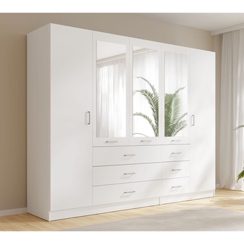 Šatníková skriňa KONSO 21 biela 1