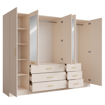 Šatníková skriňa KONSO 21 piesková 2