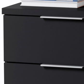 Nočný stolík KORON 3 čierna 2