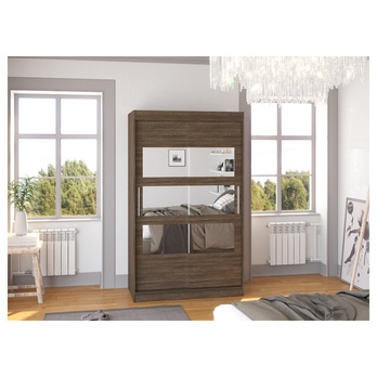 Šatníková skriňa KOSTA čokoládovo hnedá 1