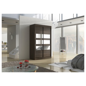 Šatníková skriňa KOSTA čokoládovo hnedá 3