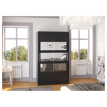 Šatníková skriňa KOSTA čierna 1