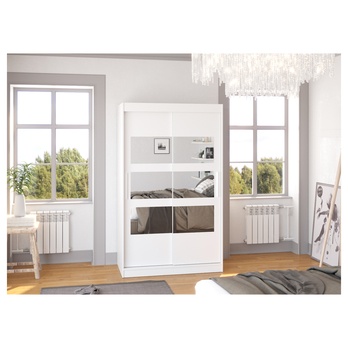 Šatníková skriňa KOSTA biela 1