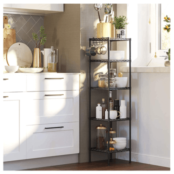 Regál KOV KID čierna/priesvitná 1