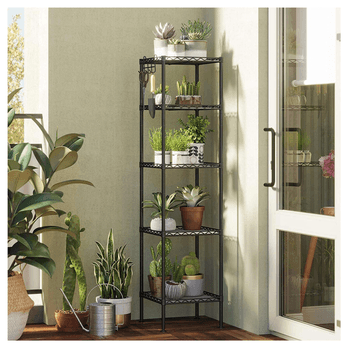 Regál KOV KID čierna/priesvitná 2