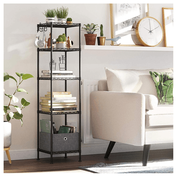 Regál KOV KID čierna/priesvitná 3