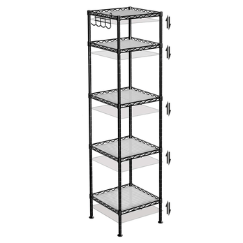 Regál KOV KID čierna/priesvitná 4