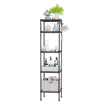 Regál KOV KID čierna/priesvitná 5