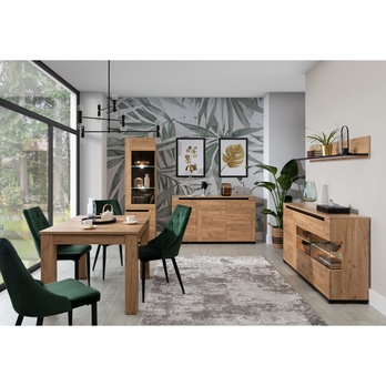 Komoda KOVAN PR4 dub craft zlatý/čierna 1