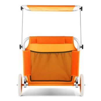 Záhradné ležadlo KRETA oranžová 4