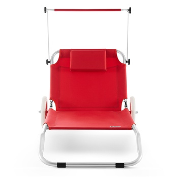 Záhradné ležadlo KRETA červená 2