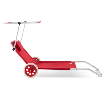 Záhradné ležadlo KRETA červená 3