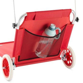 Záhradné ležadlo KRETA červená 7