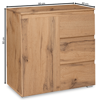 Komoda  KRISTA 2 dub medový 4