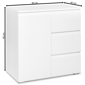 Komoda  KRISTA 2 biela 5