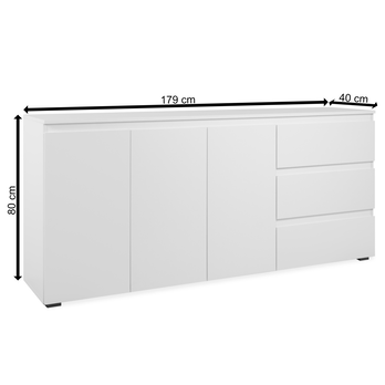 Komoda  KRISTA 51 biela 4
