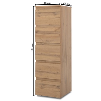 Komoda  KRISTA 6 dub medový 5