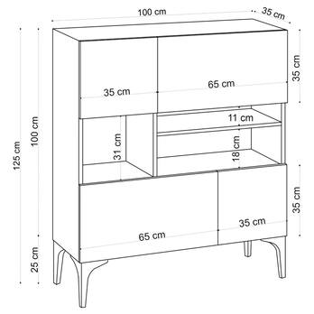 Komoda KRISTA dub sapphire 4