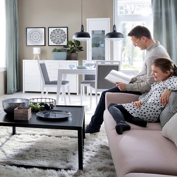 Komoda KRISTINA biela, šírka 144 cm 5