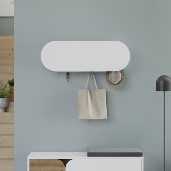 Nástenný vešiak KROMA biela 3