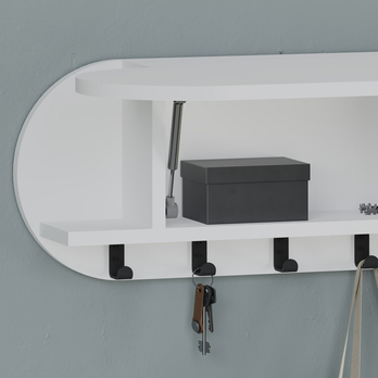 Nástenný vešiak KROMA biela 4