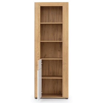 Regál KRONOS 2 dub evoke/biela 2