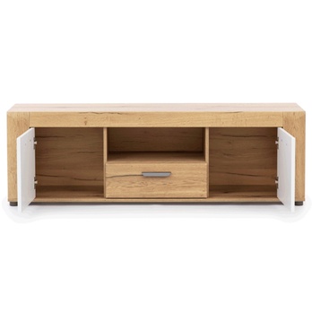 TV stolík KRONOS dub evoke/biela 2