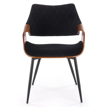 Jedálenská stolička KS-586 orech/čierna 1