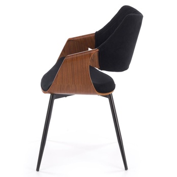 Jedálenská stolička KS-586 orech/čierna 3