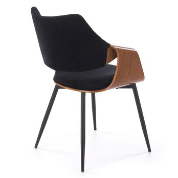 Jedálenská stolička KS-586 orech/čierna 5