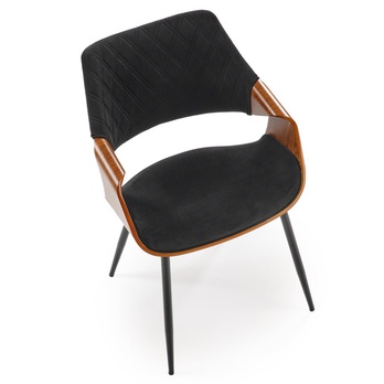 Jedálenská stolička KS-586 orech/čierna 6