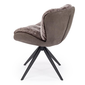 Jedálenská stolička KS-599 sivá/čierna 3