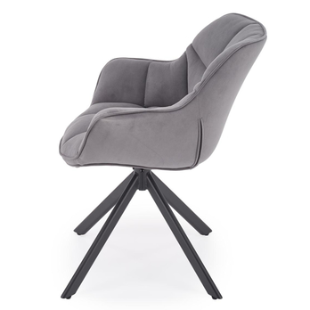 Jedálenská stolička KS-610 sivá/čierna 3