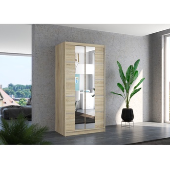 Šatníková skriňa  KSAVERA dub sonoma 1