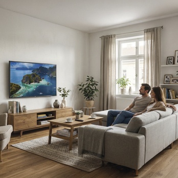 Výsuvný držiak na TV KT01C polohovateľný, 26"–60" 1