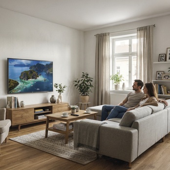Výsuvný držiak na TV KT03C polohovateľný, 32"–98" 1