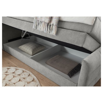 Posteľ boxspring KUBA 2 svetlosivá, 120x200 cm 3