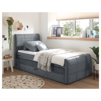 Posteľ boxspring KUBA 2 antracitová, 120x200 cm 1