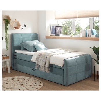 Posteľ boxspring KUBA 2 svetlomodrá, 120x200 cm 1