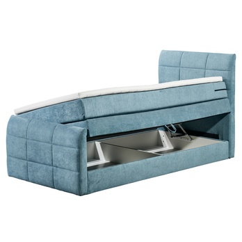 Posteľ boxspring KUBA 2 svetlomodrá, 120x200 cm 2