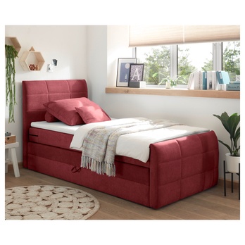 Posteľ boxspring KUBA 2 vínová, 120x200 cm 1