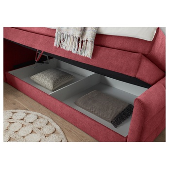 Posteľ boxspring KUBA 2 vínová, 120x200 cm 3